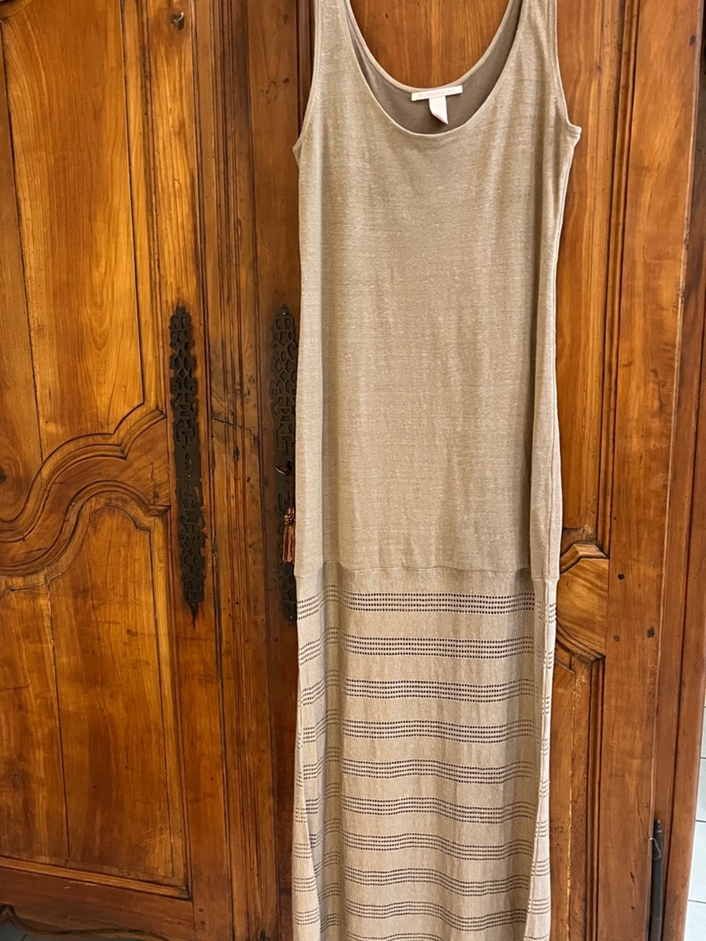 Victoria's Secret Sleeveless Maxi Dress in Taupe
